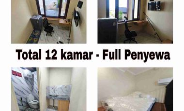 Rumah Kost Mewah 17,5M, Tersedia 29 Kamar di Renon Denpasar Bali