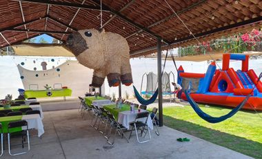 Bello Jardin en renta para eventos.