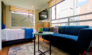 Arriendo, Apartaestudio en piso 8, Amoblado, Centro de Bogotá DC