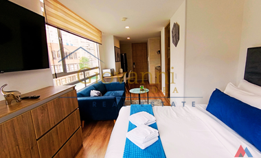 Arriendo, Apartaestudio en piso 8, Amoblado, Centro de Bogotá DC