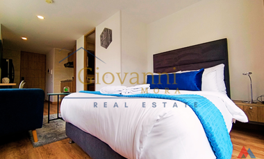 Arriendo, Apartaestudio en piso 8, Amoblado, Centro de Bogotá DC