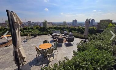 Para Inversionistas se Vende loft en Icon Roma con balcon y cajon estac amueblado y equipado listo para rentar