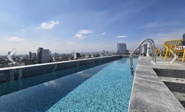 Para Inversionistas se Vende loft en Icon Roma con balcon y cajon estac amueblado y equipado listo para rentar