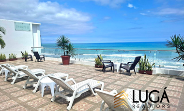 Departamento con salida directa al mar en venta, cerca al Mall del Pacífico, sector playa murciélago Manta, Ecuador
