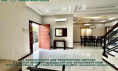 4 Bedrooms House with Pool For Rent Located inside a secured subdivision in Barangay Pampang,Angeles City,Pampanga