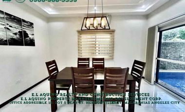 4 Bedrooms House with Pool For Rent Located inside a secured subdivision in Barangay Pampang,Angeles City,Pampanga