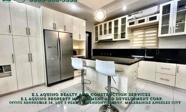 4 Bedrooms House with Pool For Rent Located inside a secured subdivision in Barangay Pampang,Angeles City,Pampanga