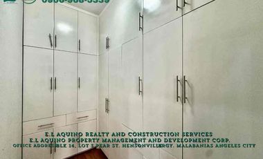 4 Bedrooms House with Pool For Rent Located inside a secured subdivision in Barangay Pampang,Angeles City,Pampanga