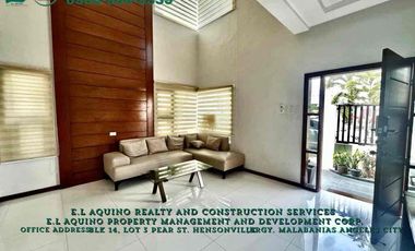 4 Bedrooms House with Pool For Rent Located inside a secured subdivision in Barangay Pampang,Angeles City,Pampanga