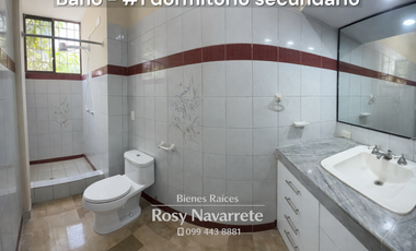 Amplia casa en alquiler Santa Cecilia - 4 dorm., 4 baños, piscina y parqueo 6 vehículos