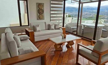 Departamento de lujo amoblado 3 habitaciones 310m2 renta Sector Miravalle Cumbaya