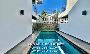 4 Bedrooms House For Rent with Pool Located inside a secured subdivision in Barangay Amsic,Angeles City,Pampanga