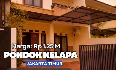 Like New! Rumah 2 Lantai Pondok Kelapa Termurah, SHM, 1,25 M, Bebas Banjir ⭐ AC59