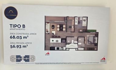 CESION DE DERECHOS - VENTA APARTAMENTO 68 MT, CONJUNTO MILLA DORADA,  CAJICA