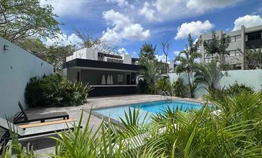 departamento en planta baja de una recamara con jardin en norte de merida yucatan temozon
