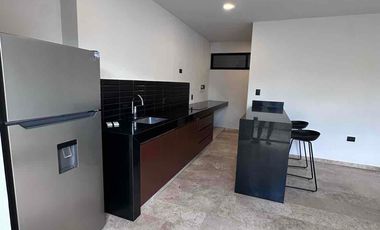 departamento en planta baja de una recamara con jardin en norte de merida yucatan temozon
