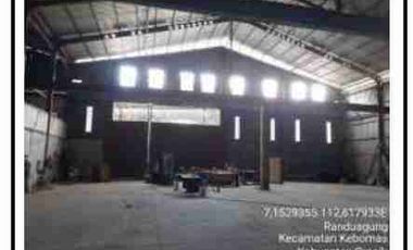 Dijual via lelang gudang di Kebomas Gresik
