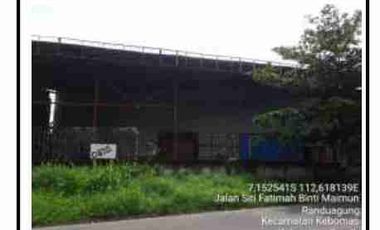 Dijual via lelang gudang di Kebomas Gresik
