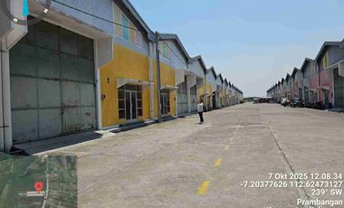 Dijual via lelang gudang di pergudangan bumi Benowo Gresik