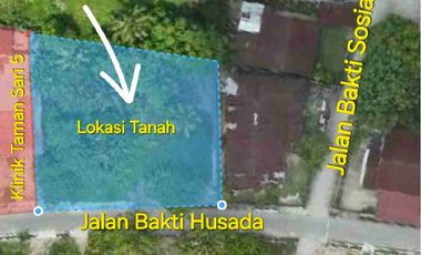 Tanah tepi aspal di Pebatuan Kulim Pekanbaru, Samping TamanSari 5