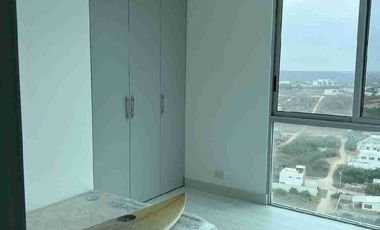 Venta de departamento tres dormitorios vista al mar, balcón