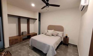 departamento de una recámara amueblado en renta en Montebello dentro de la ciudad norte merida Yucatán