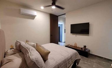 departamento de una recámara amueblado en renta en Montebello dentro de la ciudad norte merida Yucatán