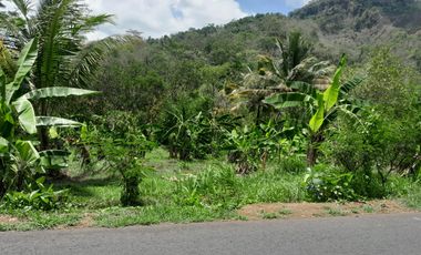 Tanah sawah berwujud pekarangan View menoreh /Paralayang Giri sembung Lokasi Pinggir jln raya Boro-Samigaluh,Banjarasri Kalibawang,Kulon Progo.JK4010