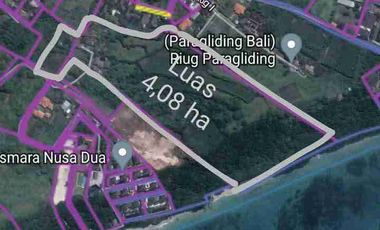 loss tebing pantai nusa dua!! 4 hektar tanah di jual