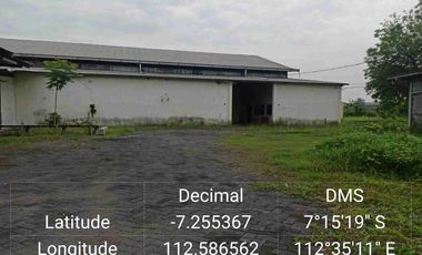 Dijual Via Lelang Gudang Lokasi Jalan Raya Pelem Watu Desa Gempolkurung Kec Menganti Gresik