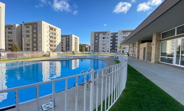 Acogedor Departamento en Arriendo Condominio Vista Ñielol cuenta con 3 dormitorios 2 baños estacionamiento bodega quincho piscina