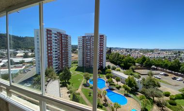 Acogedor Departamento en Arriendo Condominio Plaza Club 3 dormitorios 2 baños estacionamiento bodega piscina quinchos conserjeria