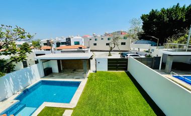 CASA NUEVA CON 4 HABITACIONES, ALBERCA Y JARDIN DENTRO DE FRACCIONAMIENTO EN XOCHITEPEC, MORELOS