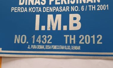 DIJUAL CEPAT – BANGUNAN KANTOR 2 LANTAI (HITUNG HARGA TANAH) – JALAN UTAMA PURA DEMAK, DENPASAR BARA