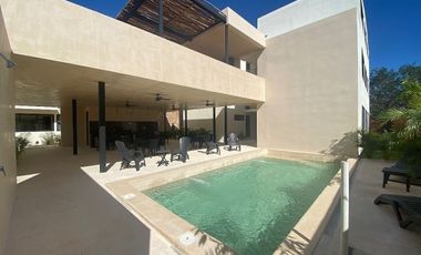departamento en renta en planta baja de dos recamaras en norte de merida yucatan temozon