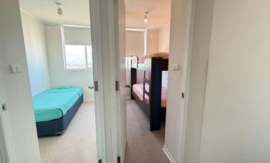 Arriendo amoblado año corrido, 3 dormitorios, un baño, una bodega, un estacionamiento, Condominio alto Hacienda, Coquimbo