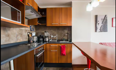 Arriendo Depto Amoblado en Recoleta, 1 Dormitorio, 1 Baño, Internet y Cable Incluido