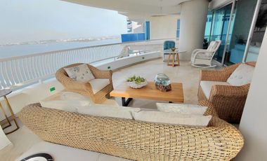 Extraordinario apartamento recien remodelado frente a la bahia de Cartagena
