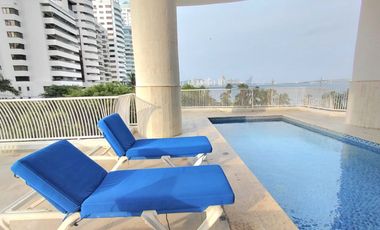 Extraordinario apartamento recien remodelado frente a la bahia de Cartagena