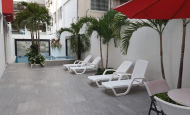 Suite Amoblada en Alquiler en Kennedy Norte, 1 Habitación, 1 Baño, Garaje, Piscina, Norte de Guayaquil.