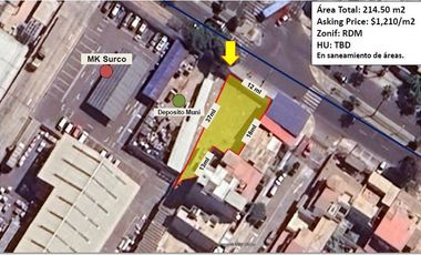 Terreno venta en Urbanización San Antonio de Surco, Santiago de Surco