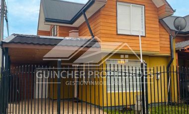 SE ARRIENDA LINDA CASA 3 DORMITORIOS + QUINCHO BARRIO VISTA VOLCAN