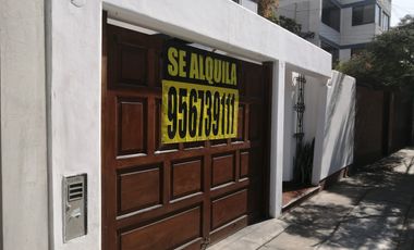 CASA EN ALQUILER: SURCO (LÍMITE MIRAFLORES Y BARRANCO
