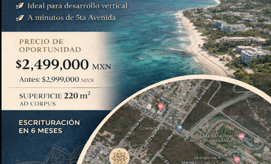Terreno en venta en Luis Donaldo Colosio, Playa del Carmen