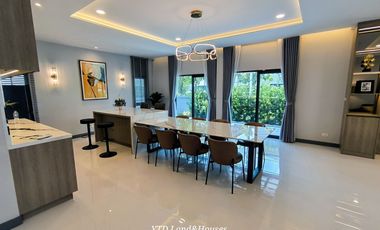 For sale ​​​​The City Bangna XXL size, Luxury detached house, New project, Next to Mega-Bangna Fully furnished with bueatifull built in furniture
