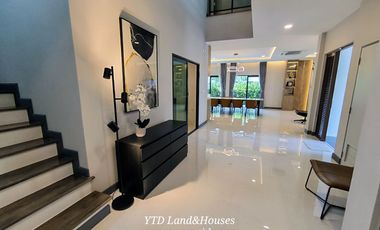 For sale ​​​​The City Bangna XXL size, Luxury detached house, New project, Next to Mega-Bangna Fully furnished with bueatifull built in furniture