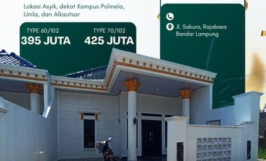 Rumah TANPA BANK Syart KTP aja dekat SMA 13 Bandar Lampung