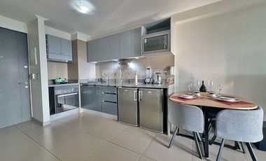 Departamento Amoblado 1D1B Vista Impecable Las Condes