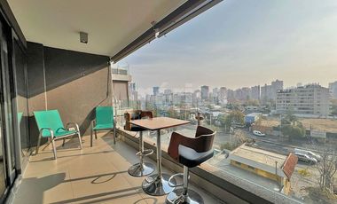 Departamento Amoblado 1D1B Vista Impecable Las Condes