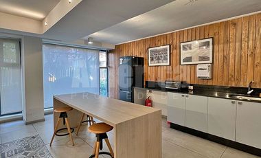 Departamento Amoblado 1D1B Vista Impecable Las Condes